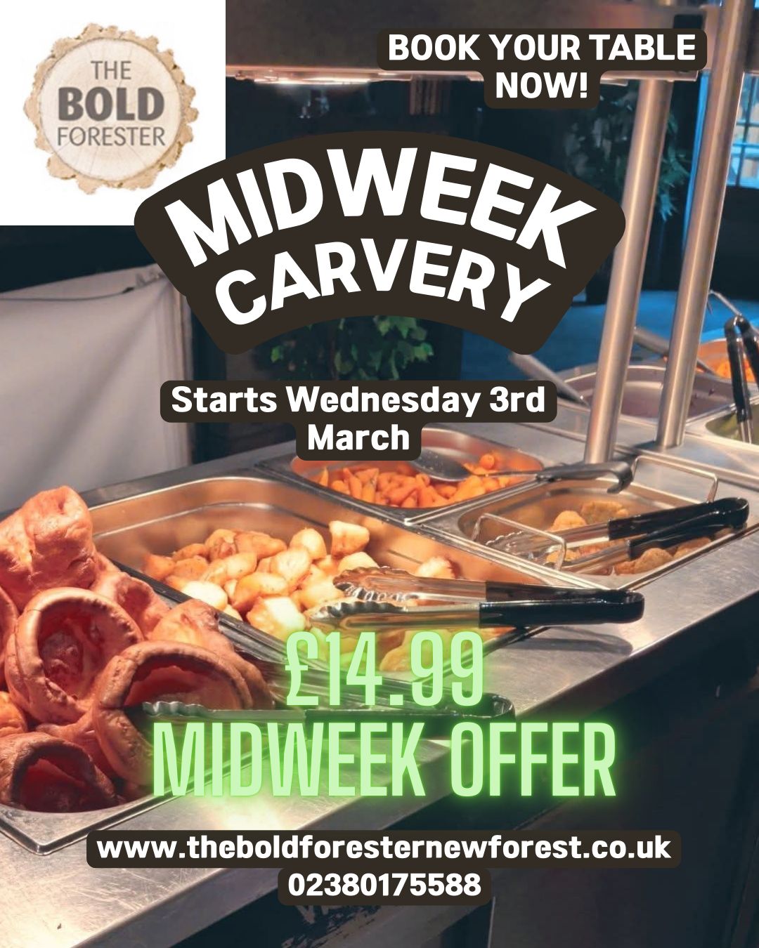 Midweek Carvery at The Bold Forester